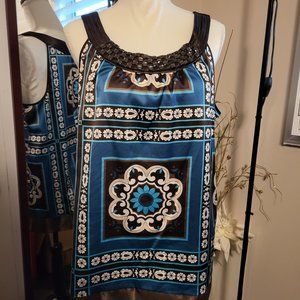 Style & Co Sleeveless Blouse with Jeweled Neck